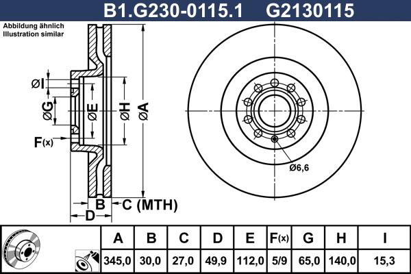 Galfer B1.G230-0115.1 - Discofreno autozon.pro