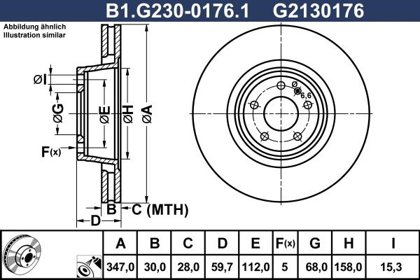 Galfer B1.G230-0176.1 - Discofreno autozon.pro