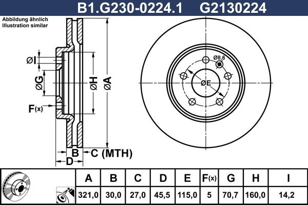 Galfer B1.G230-0224.1 - Discofreno autozon.pro