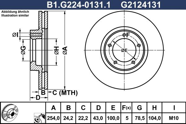 Galfer B1.G224-0131.1 - Discofreno autozon.pro