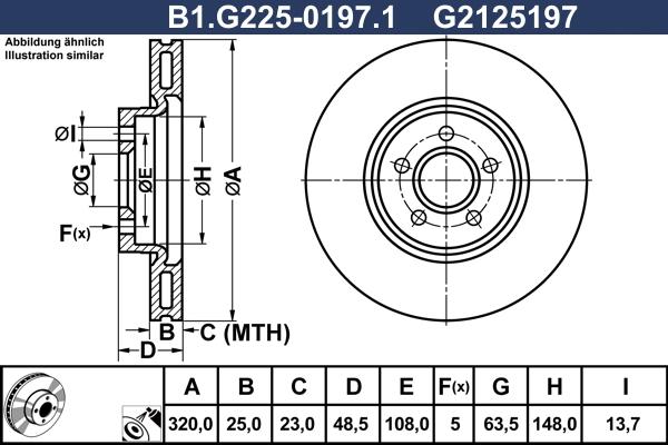 Galfer B1.G225-0197.1 - Discofreno autozon.pro