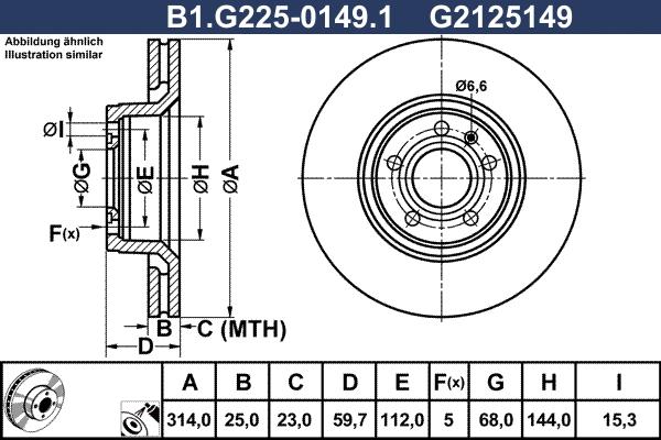 Galfer B1.G225-0149.1 - Discofreno autozon.pro