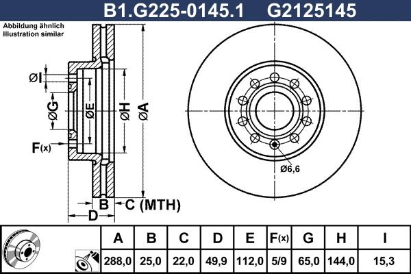 Galfer B1.G225-0145.1 - Discofreno autozon.pro