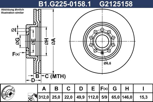 Galfer B1.G225-0158.1 - Discofreno autozon.pro