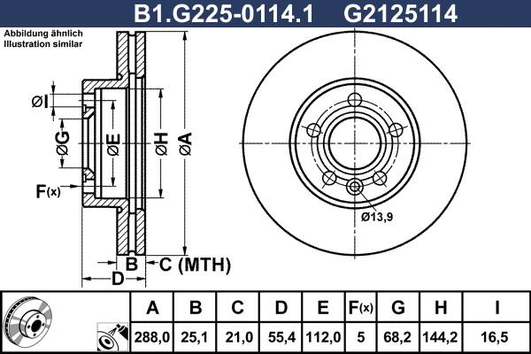 Galfer B1.G225-0114.1 - Discofreno autozon.pro