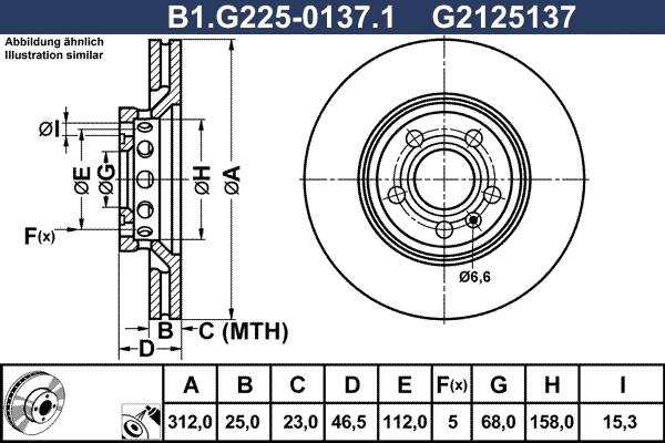 Galfer B1.G225-0137.1 - Discofreno autozon.pro