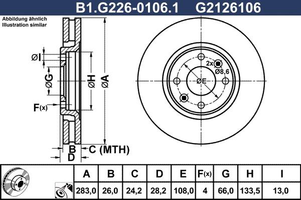 Galfer B1.G226-0106.1 - Discofreno autozon.pro