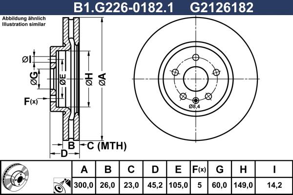 Galfer B1.G226-0182.1 - Discofreno autozon.pro