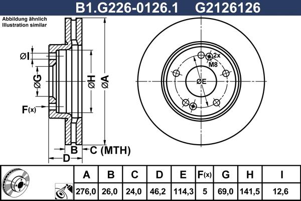 Galfer B1.G226-0126.1 - Discofreno autozon.pro