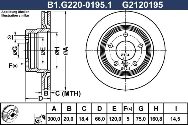 Galfer B1.G220-0195.1 - Discofreno autozon.pro