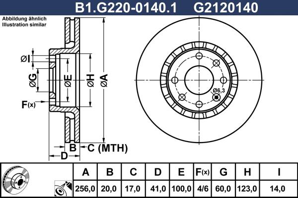 Galfer B1.G220-0140.1 - Discofreno autozon.pro