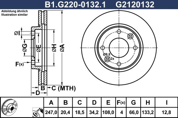 Galfer B1.G220-0132.1 - Discofreno autozon.pro