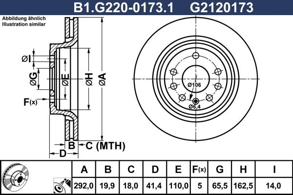 Galfer B1.G220-0173.1 - Discofreno autozon.pro