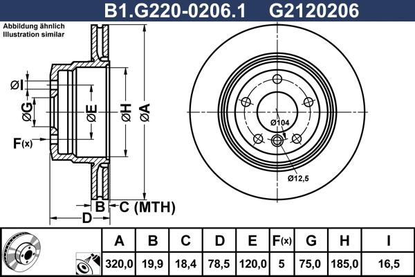 Galfer B1.G220-0206.1 - Discofreno autozon.pro