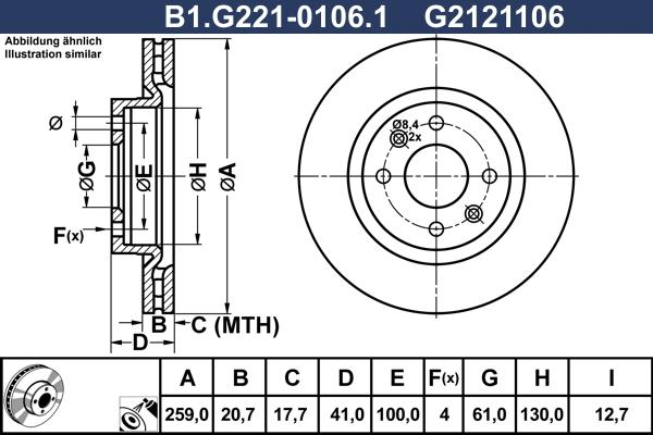 Galfer B1.G221-0106.1 - Discofreno autozon.pro