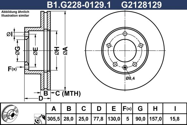 Galfer B1.G228-0129.1 - Discofreno autozon.pro