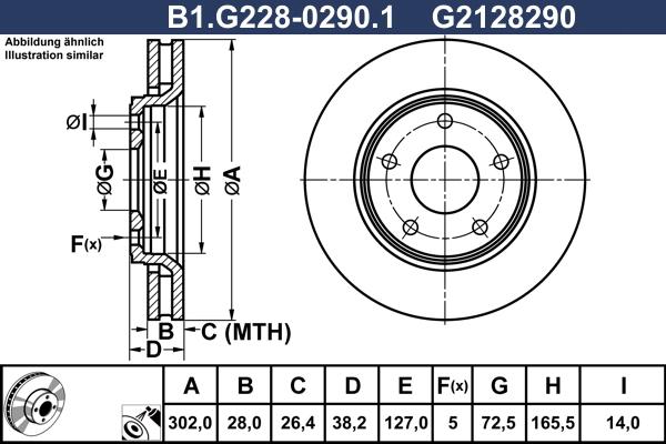 Galfer B1.G228-0290.1 - Discofreno autozon.pro