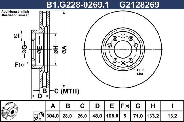 Galfer B1.G228-0269.1 - Discofreno autozon.pro