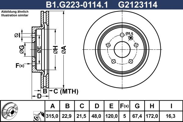 Galfer B1.G223-0114.1 - Discofreno autozon.pro