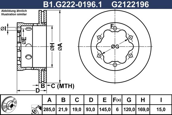 Galfer B1.G222-0196.1 - Discofreno autozon.pro