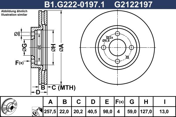 Galfer B1.G222-0197.1 - Discofreno autozon.pro