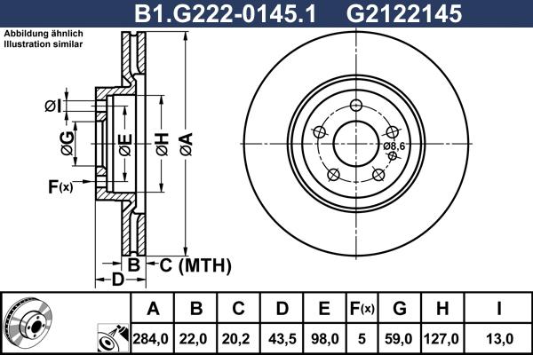 Galfer B1.G222-0145.1 - Discofreno autozon.pro