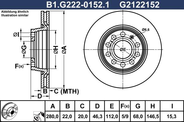 Galfer B1.G222-0152.1 - Discofreno autozon.pro