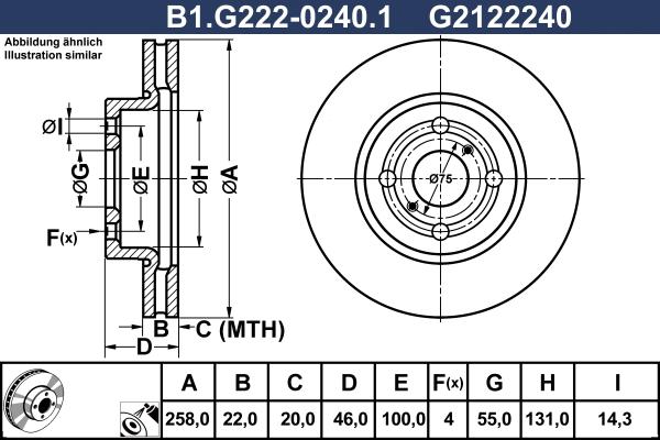 Galfer B1.G222-0240.1 - Discofreno autozon.pro