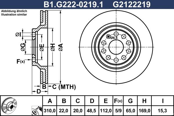 Galfer B1.G222-0219.1 - Discofreno autozon.pro