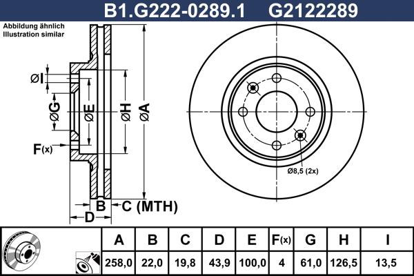 Galfer B1.G222-0289.1 - Discofreno autozon.pro