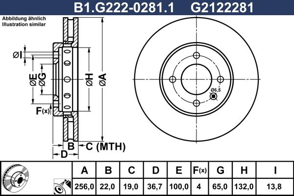 Galfer B1.G222-0281.1 - Discofreno autozon.pro