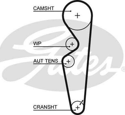 Gates 5431XS - Cinghia dentata autozon.pro