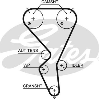 Gates 5615XS - Cinghia dentata autozon.pro