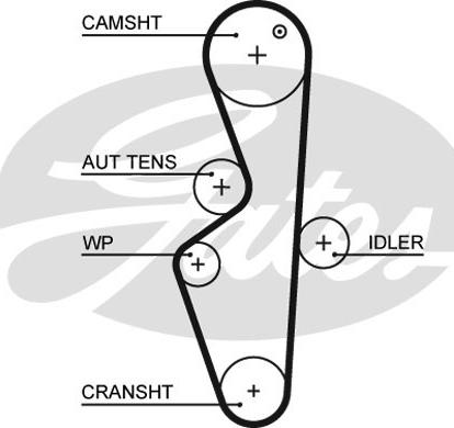 Gates 5617XS - Cinghia dentata autozon.pro