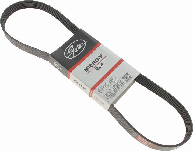 Gates 6PK990 - Cinghia Poly-V autozon.pro