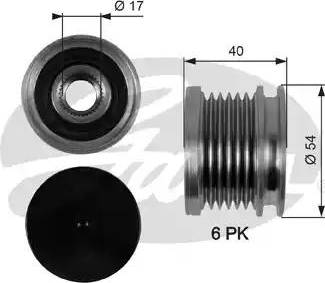 Gates OAP7099 - Puleggia cinghia, Alternatore autozon.pro