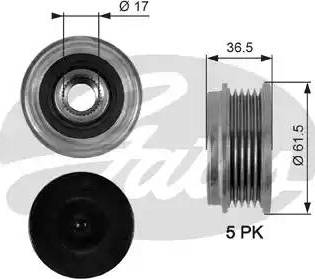 Gates OAP7096 - Puleggia cinghia, Alternatore autozon.pro