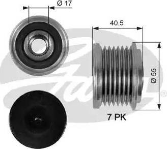 Gates OAP7098 - Puleggia cinghia, Alternatore autozon.pro