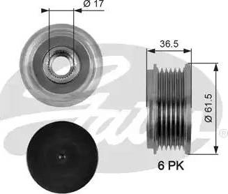 Gates OAP7061 - Puleggia cinghia, Alternatore autozon.pro