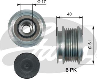 Gates OAP7013 - Puleggia cinghia, Alternatore autozon.pro