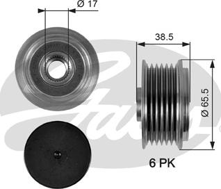 Gates OAP7085 - Puleggia cinghia, Alternatore autozon.pro