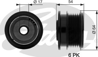 Gates OAP7083 - Puleggia cinghia, Alternatore autozon.pro