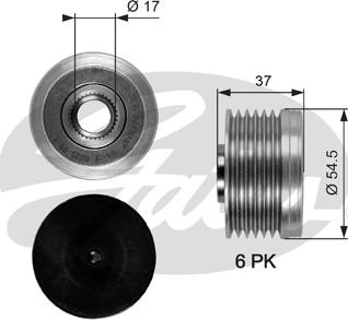 Gates OAP7034 - Puleggia cinghia, Alternatore autozon.pro