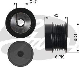 Gates OAP7035 - Puleggia cinghia, Alternatore autozon.pro