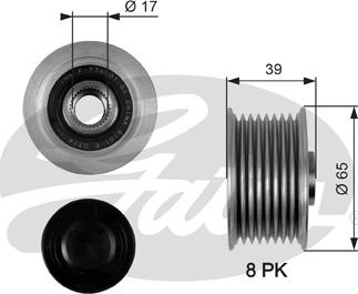 Gates OAP7071 - Puleggia cinghia, Alternatore autozon.pro