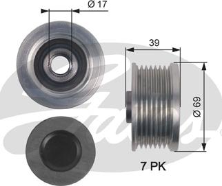 Gates OAP7149 - Puleggia cinghia, Alternatore autozon.pro