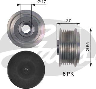 Gates OAP7148 - Puleggia cinghia, Alternatore autozon.pro