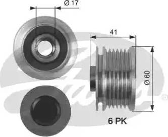 Gates OAP7147 - Puleggia cinghia, Alternatore autozon.pro