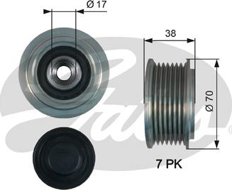 Gates OAP7184 - Puleggia cinghia, Alternatore autozon.pro