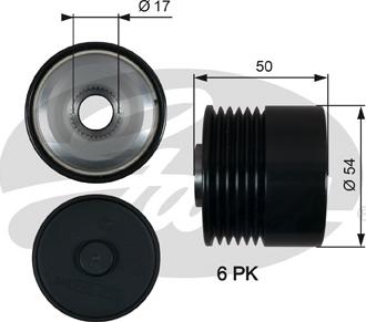 Gates OAP7188 - Puleggia cinghia, Alternatore autozon.pro